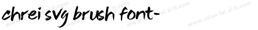 chrei svg brush font字体转换